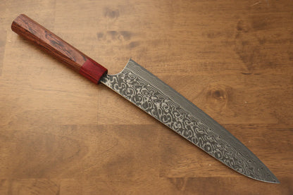 Yoshimi Kato R2/SG2 ดามัสกัส มีดกิวโตะ Gyuto มีดทำครัวญี่ปุ่น 240mm ด้ามฮอนดูรัสแดง