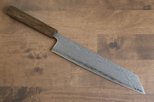 Seisuke Nami AUS10 ขัดขึ้นเงากระจก ลายดามัสกัส มีด Kiritsuke มีดทำครัวญี่ปุ่น 240mm ด้ามโอ๊ค
