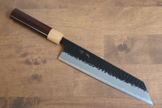 Seisuke Shitan Blue Super (บลูซุปเปอร์สตีล) ลายค้อนตี Kurouchi มีด Kiritsuke มีดทำครัวญี่ปุ่น 210mm ด้ามไม้พะยูง