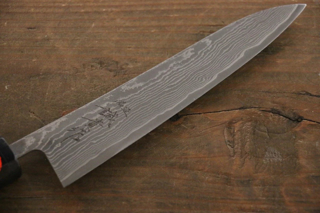 Shigeki Tanaka R2/SG2 ดามัสกัส มีดขนาดเล็ก  Petty มีดทำครัวญี่ปุ่น 150mm ด้ามไม้มะเกลือ