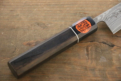 Shigeki Tanaka R2/SG2 ดามัสกัส มีดขนาดเล็ก  Petty มีดทำครัวญี่ปุ่น 150mm ด้ามไม้มะเกลือ
