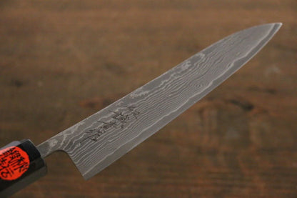 Shigeki Tanaka R2/SG2 ดามัสกัส มีดขนาดเล็ก  Petty มีดทำครัวญี่ปุ่น 150mm ด้ามไม้มะเกลือ