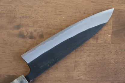 Nao Yamamoto White Steel (เหล็กกล้าขาว) No.2 Kurouchi มีดกิวโตะ Gyuto มีดทำครัวญี่ปุ่น 180mm ด้ามซากุระ