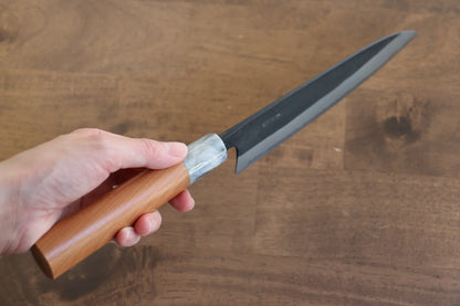 Nao Yamamoto White Steel (เหล็กกล้าขาว) No.2 Kurouchi มีดกิวโตะ Gyuto มีดทำครัวญี่ปุ่น 180mm ด้ามซากุระ