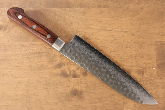 Sakai Takayuki Kukipapa VG10 ดามัสกัส 17 ชั้น มีด Santoku มีดทำครัวญี่ปุ่น 180mm