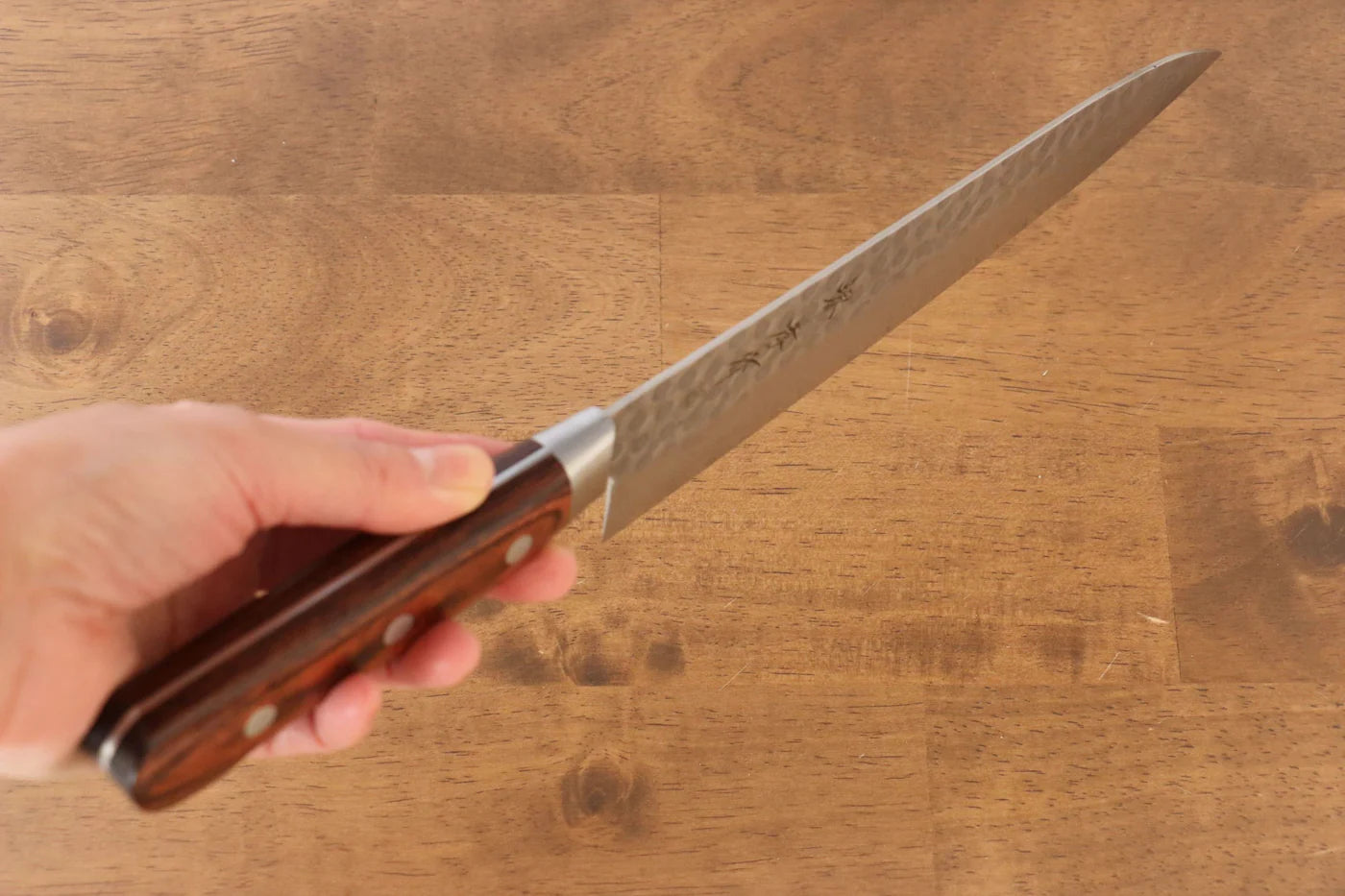 Sakai Takayuki Kukipapa VG10 ดามัสกัส 17 ชั้น มีดกิวโตะ Gyuto มีดทำครัวญี่ปุ่น 180mm