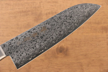 Sakai Takayuki Kukipapa VG10 ดามัสกัส 17 ชั้น ขัดขึ้นเงากระจก มีด Santoku มีดทำครัวญี่ปุ่น 170mm