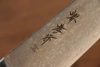 Sakai Takayuki Kukipapa VG10 ดามัสกัส 17 ชั้น ขัดขึ้นเงากระจก มีด Santoku มีดทำครัวญี่ปุ่น 170mm