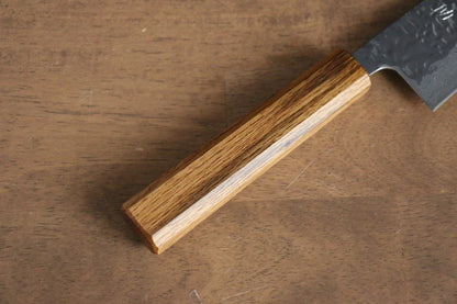 Seisuke Tsukikage AUS10 ขัด ดามัสกัส ลายค้อนตี มีดกิวโตะ Gyuto มีดทำครัวญี่ปุ่น 210mm ด้ามโอ๊ค