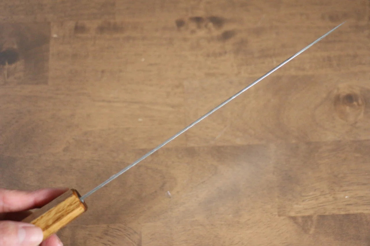 Seisuke Tsukikage AUS10 ขัด ดามัสกัส ลายค้อนตี มีดกิวโตะ Gyuto มีดทำครัวญี่ปุ่น 210mm ด้ามโอ๊ค