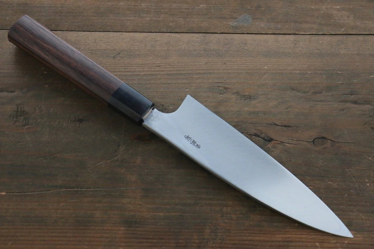 Hideo Kitaoka Blue Steel (บลูสตีล) No.2 ดามัสกัส มีด Funayuki มีดทำครัวญี่ปุ่น 170mm ด้ามไม้พะยูง