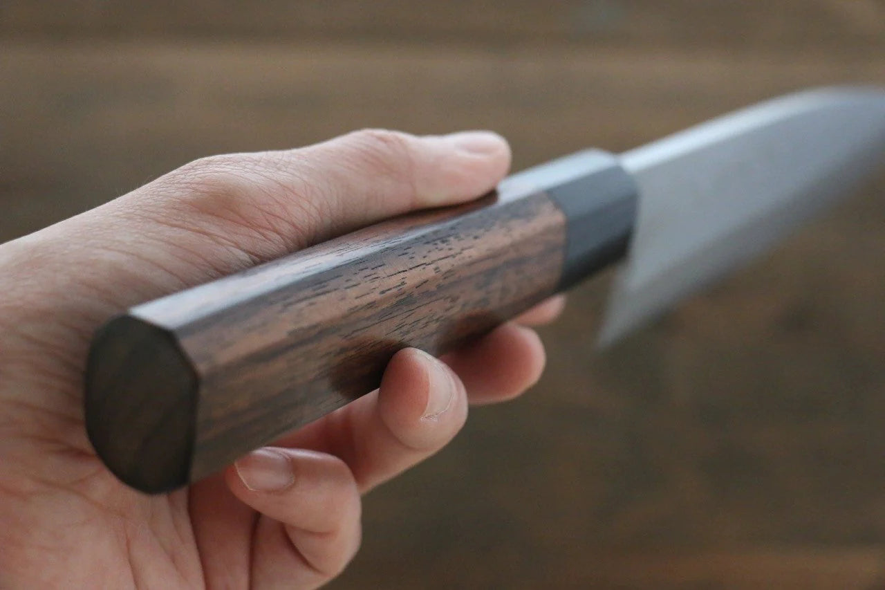 Hideo Kitaoka Blue Steel (บลูสตีล) No.2 ดามัสกัส มีด Funayuki มีดทำครัวญี่ปุ่น 170mm ด้ามไม้พะยูง