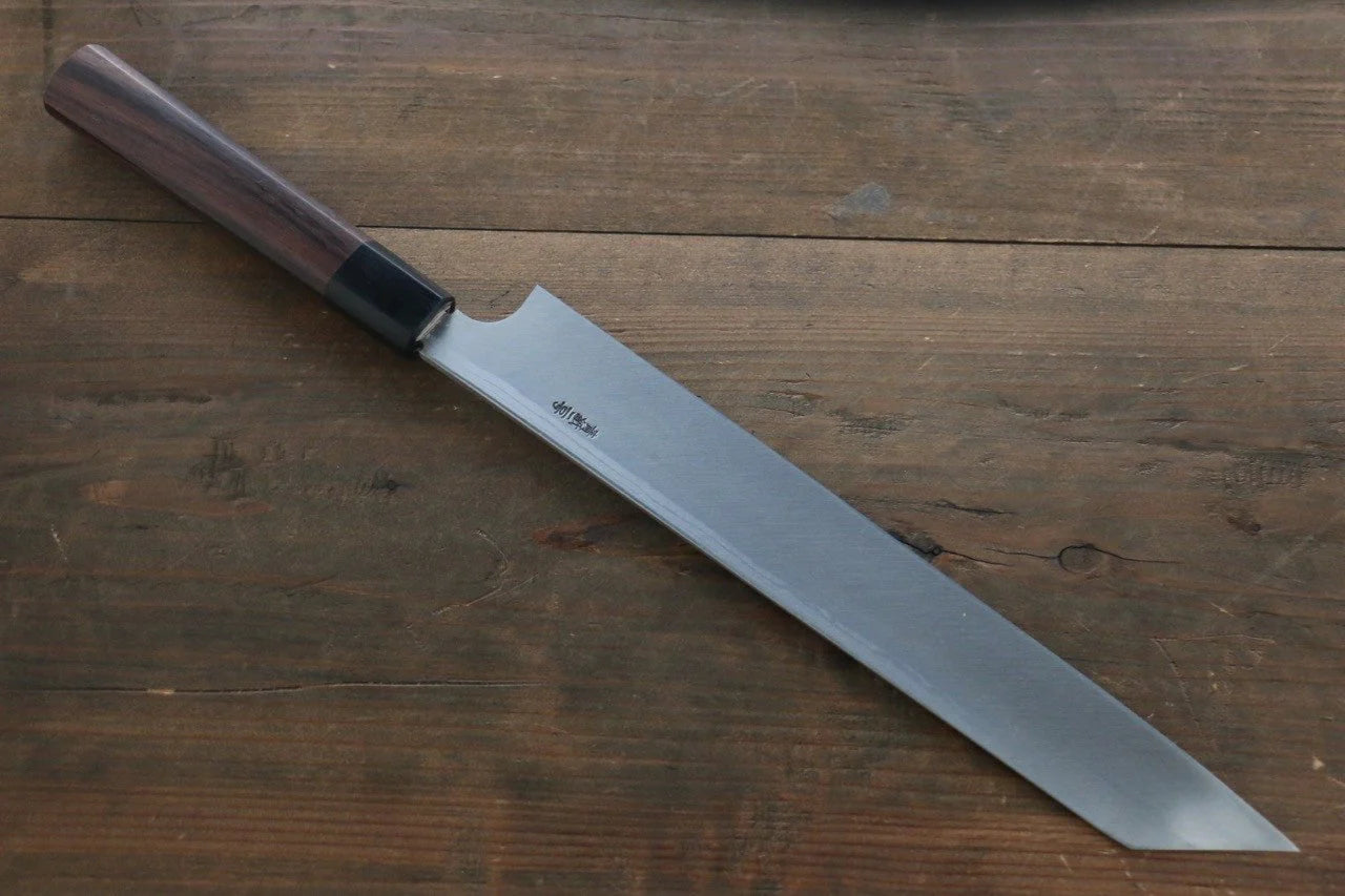Hideo Kitaoka Blue Steel (บลูสตีล) No.2 ดามัสกัส มีด Kiritsuke Yanagiba มีดทำครัวญี่ปุ่น 270mm ด้ามไม้พะยูง