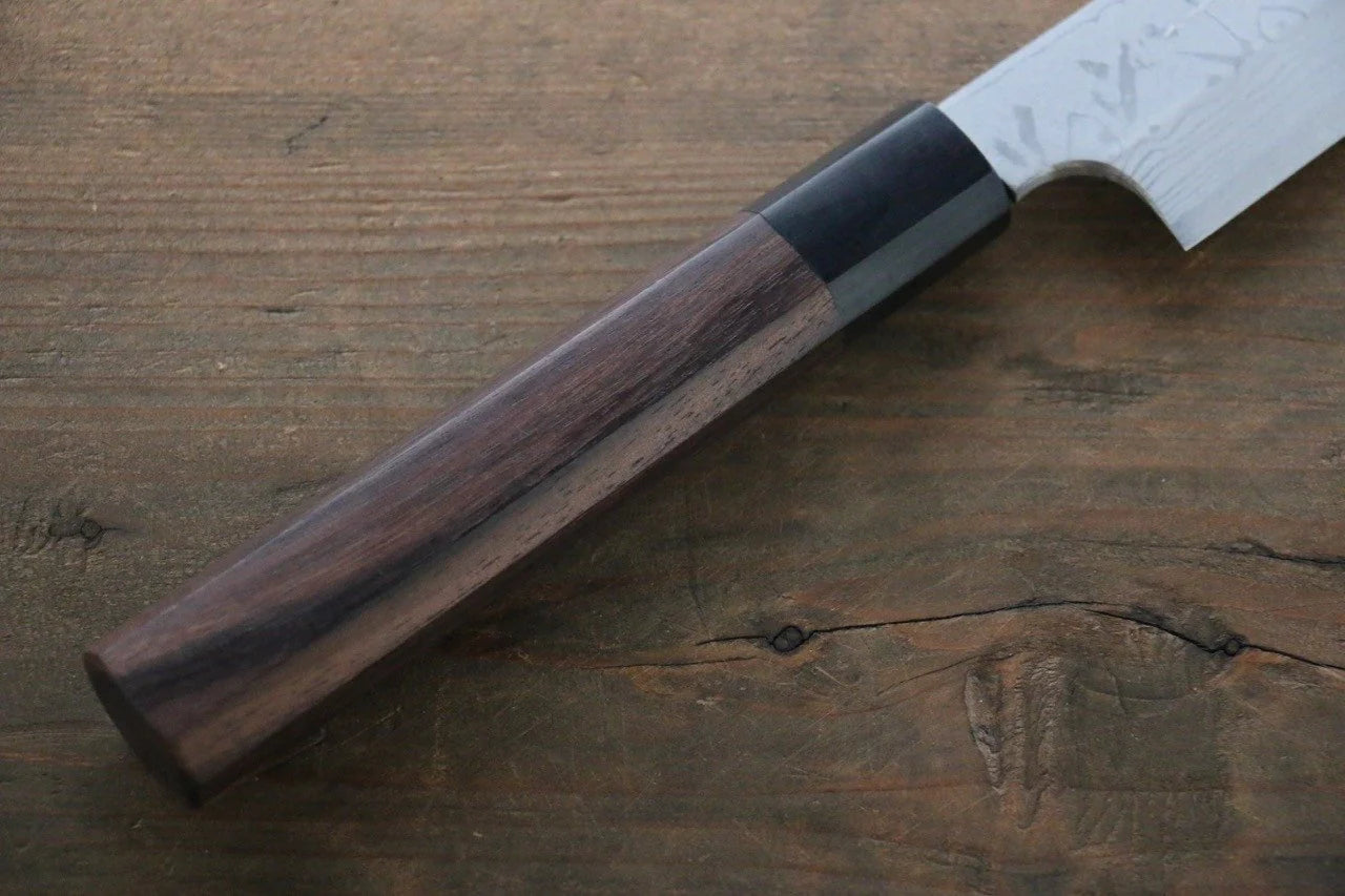 Hideo Kitaoka Blue Steel (บลูสตีล) No.2 ดามัสกัส มีด Kiritsuke Yanagiba มีดทำครัวญี่ปุ่น 270mm ด้ามไม้พะยูง