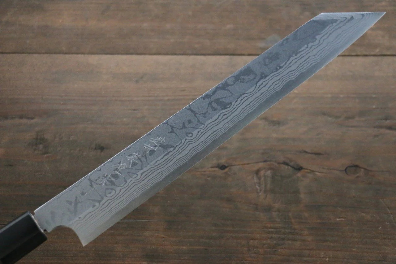 Hideo Kitaoka Blue Steel (บลูสตีล) No.2 ดามัสกัส มีด Kiritsuke Yanagiba มีดทำครัวญี่ปุ่น 270mm ด้ามไม้พะยูง