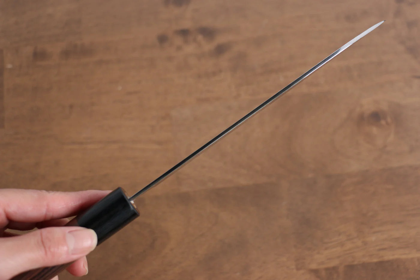Seisuke VG10 ลายค้อนตี (กลม) มีด Santoku มีดทำครัวญี่ปุ่น 165mm ด้ามสีม่วง