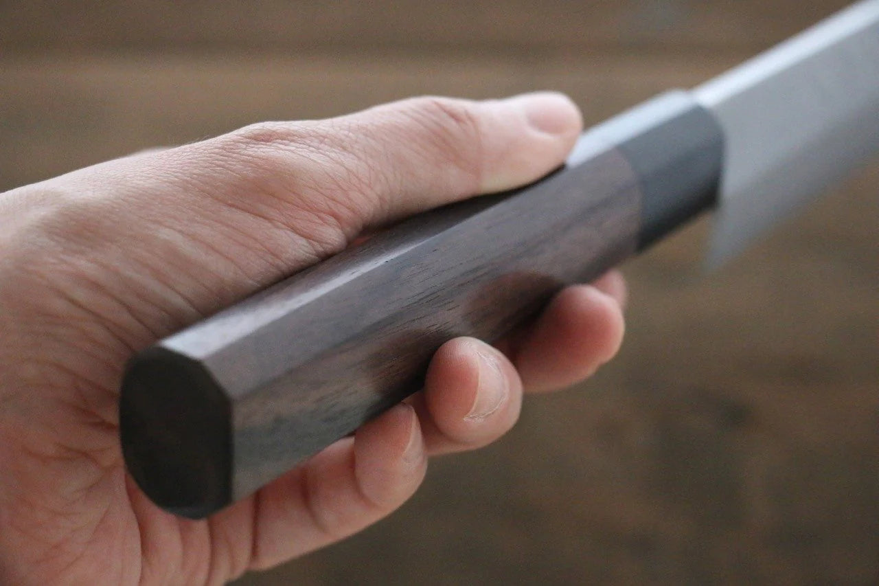 Hideo Kitaoka Blue Steel (บลูสตีล) No.2 ดามัสกัส มีด Kiritsuke Yanagiba มีดทำครัวญี่ปุ่น 270mm ด้ามไม้พะยูง