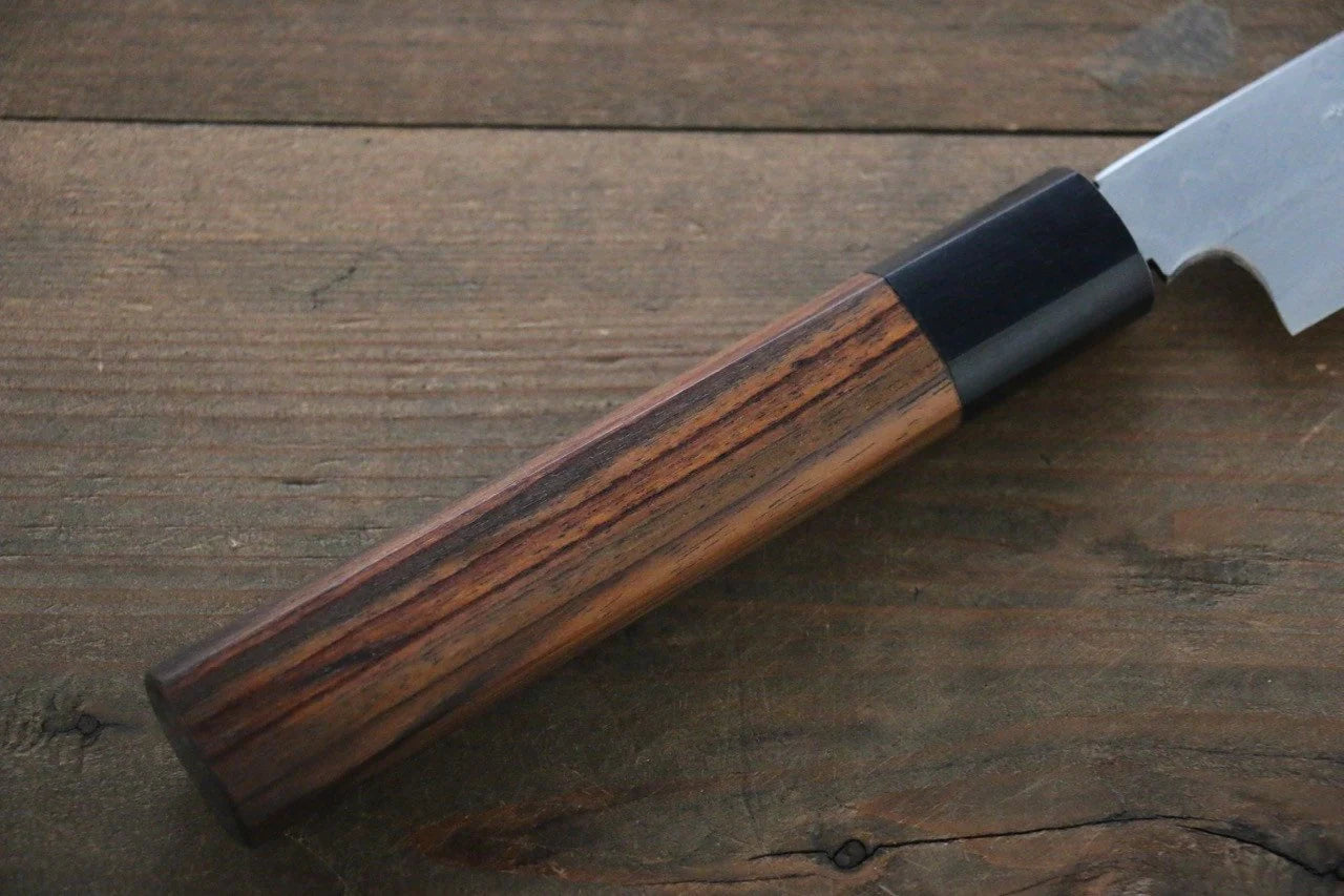 Hideo Kitaoka Blue Steel (บลูสตีล) No.2 ดามัสกัส มีด Yanagiba มีดทำครัวญี่ปุ่น 240mm ด้ามไม้พะยูง