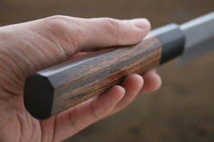 Hideo Kitaoka Blue Steel (บลูสตีล) No.2 ดามัสกัส มีด Yanagiba มีดทำครัวญี่ปุ่น 240mm ด้ามไม้พะยูง