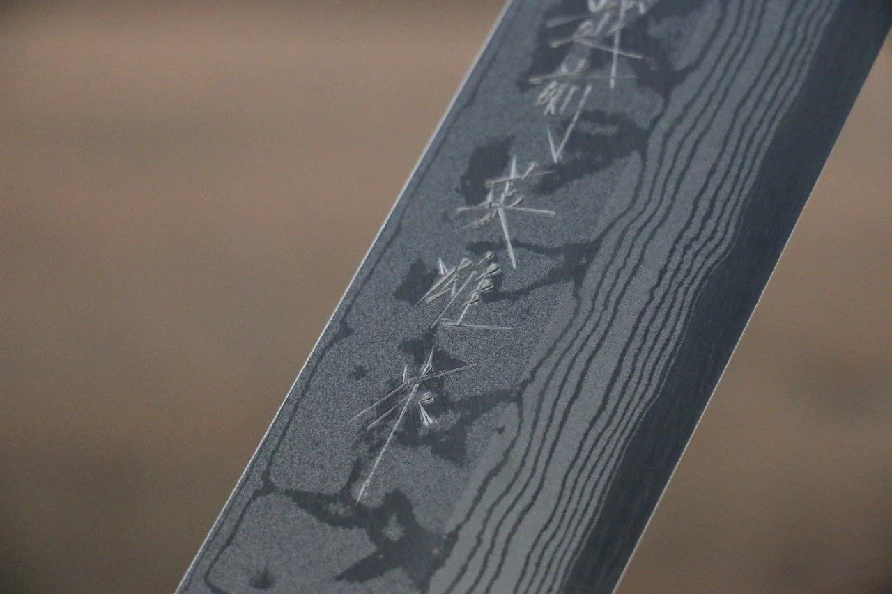 Hideo Kitaoka Blue Steel (บลูสตีล) No.2 ดามัสกัส มีด Kiritsuke Yanagiba มีดทำครัวญี่ปุ่น 240mm ด้ามไม้พะยูง