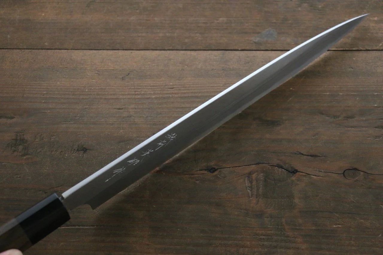 Hideo Kitaoka Blue Steel (บลูสตีล) No.2 ดามัสกัส มีด Yanagiba มีดทำครัวญี่ปุ่น 270mm ด้ามไม้พะยูง