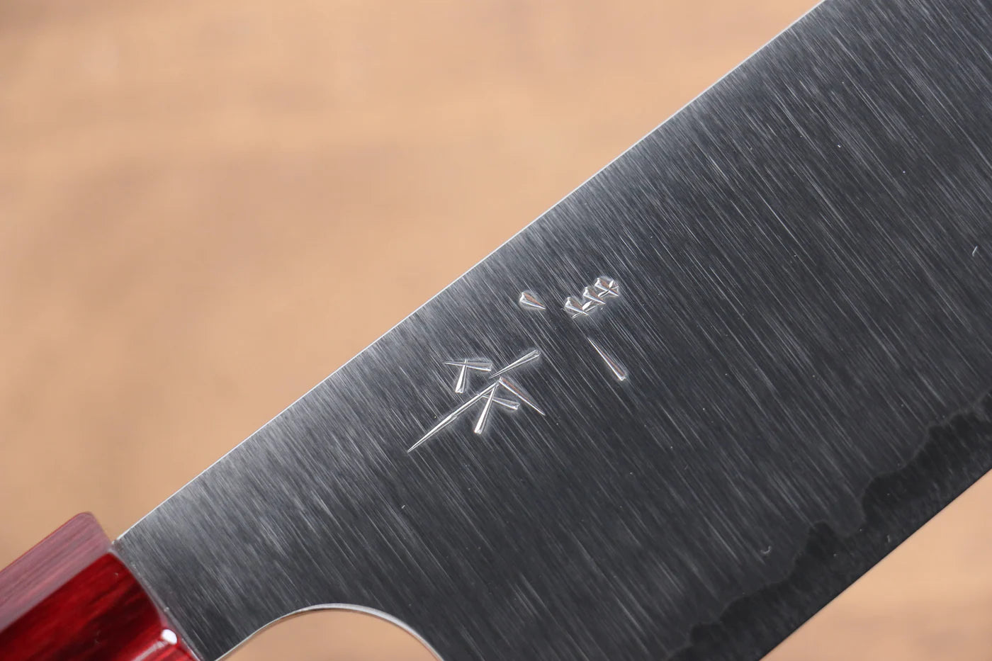 Kei Kobayashi R2/SG2 มีด Santoku มีดทำครัวญี่ปุ่น 170mm ด้ามเคลือบสีเเดง