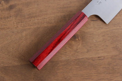 Kei Kobayashi R2/SG2 มีด Santoku มีดทำครัวญี่ปุ่น 170mm ด้ามเคลือบสีเเดง