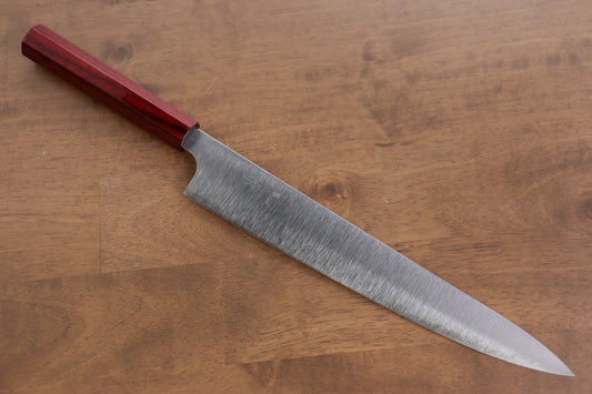 Kei Kobayashi R2/SG2 มีดเลาะเอ็น Sujihiki มีดทำครัวญี่ปุ่น 270mm ด้ามเคลือบสีเเดง