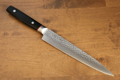 Seisuke PRO-J VG10 ลายค้อนตี มีดสไลซ์ มีดทำครัวญี่ปุ่น 210mm ด้าม Micarta ดำ