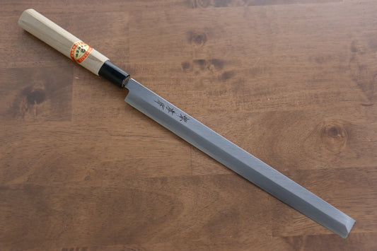 Sakai Takayuki White Steel (เหล็กกล้าขาว) มีดหั่นปลาหมึกทาโกะ มีดทำครัวญี่ปุ่น ด้ามต้นเเมกโนเลีย