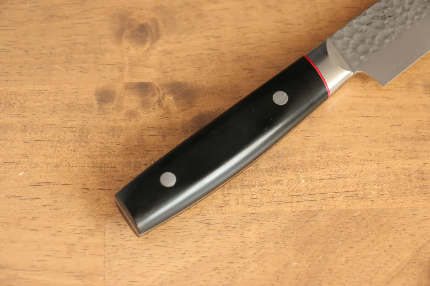 Seisuke PRO-J VG10 ลายค้อนตี มีดสไลซ์ มีดทำครัวญี่ปุ่น 210mm ด้าม Micarta ดำ
