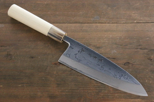 Sakai Takayuki Uzushio White Steel (เหล็กกล้าขาว) No.2 มีด Deba มีดทำครัวญี่ปุ่น ด้ามต้นเเมกโนเลีย