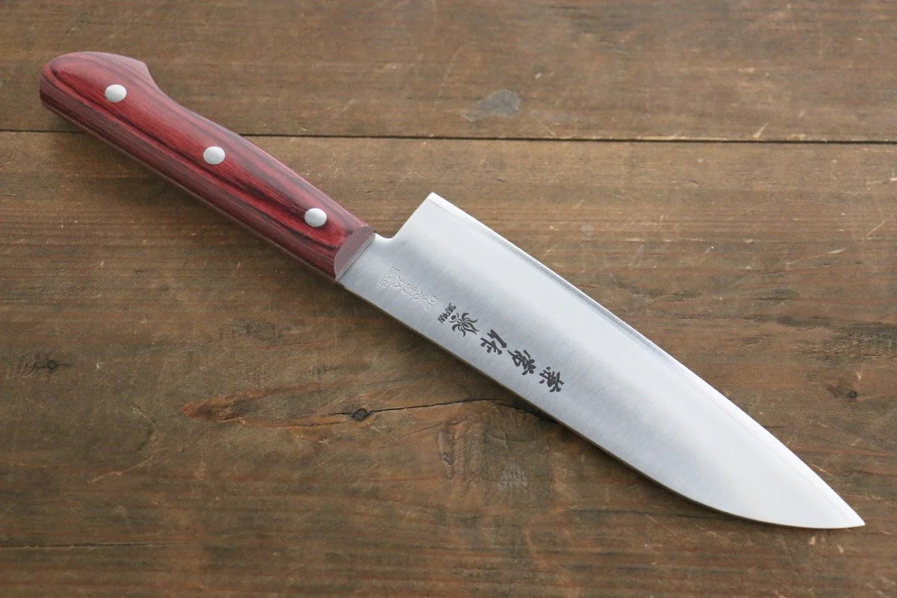Kanetsune VG2 มีด Santoku มีดทำครัวญี่ปุ่น 165mm ด้ามไม้ Pakka wood