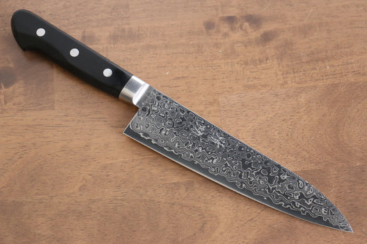 Seisuke AUS10 45 ชั้น ขัดขึ้นเงากระจก ลายดามัสกัส มีดกิวโตะ Gyuto มีดทำครัวญี่ปุ่น 180mm ด้ามไม้ Pakka wood สีดำ