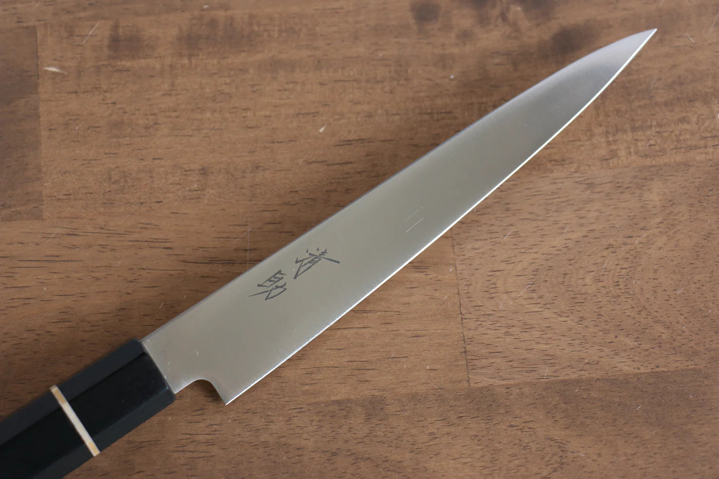 Seisuke โมลิบดินัม มีดสไลซ์ มีดทำครัวญี่ปุ่น 180mm ไม้ Pakka wood สีดำด้าม