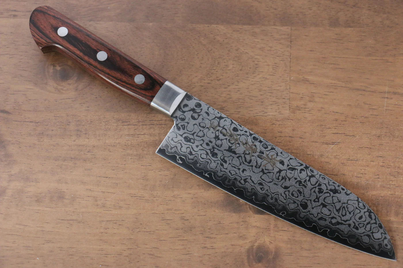 Sakai Takayuki VG10 ดามัสกัส 17 ชั้น ขัดขึ้นเงากระจก มีด Japanese Santoku & มีดขนาดเล็ก  Petty มีดทำครัวญี่ปุ่น mm