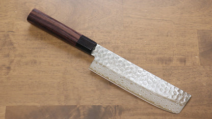 Seisuke AUS10 ดามัสกัส 45 ชั้น มีด Usuba มีดทำครัวญี่ปุ่น 175mm ด้ามไม้พะยูง