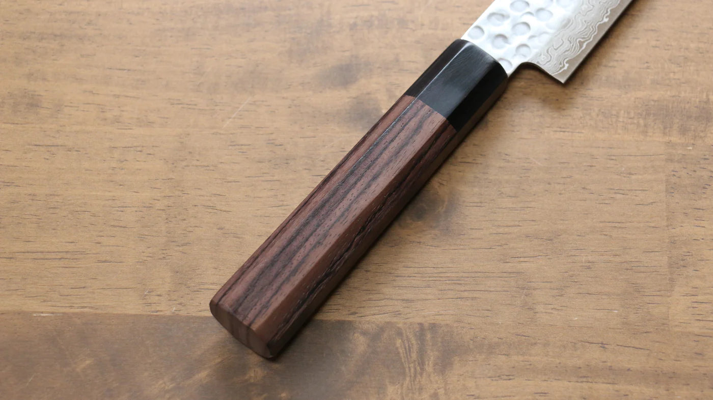 Seisuke AUS10 ดามัสกัส 45 ชั้น มีดเลาะเอ็น Sujihiki มีดทำครัวญี่ปุ่น 250mm ด้ามไม้พะยูง