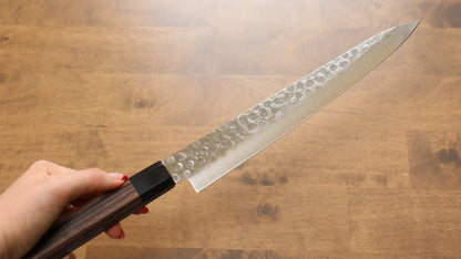 Seisuke AUS10 ดามัสกัส 45 ชั้น มีดเลาะเอ็น Sujihiki มีดทำครัวญี่ปุ่น 250mm ด้ามไม้พะยูง