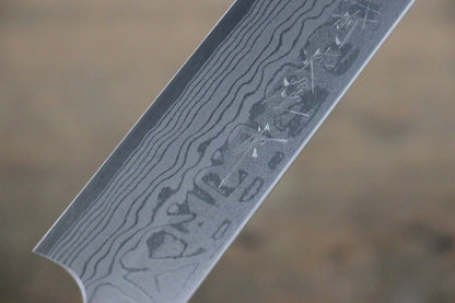 Hideo Kitaoka [สำหรับถนัดมือซ้าย] White Steel (เหล็กกล้าขาว) No.2 ดามัสกัส มีด Yanagiba มีดทำครัวญี่ปุ่น 300mm ด้ามจับไม้พะยูง