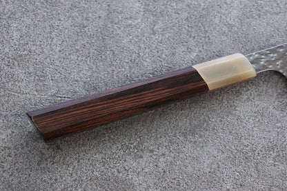Yu Kurosaki Senko R2/SG2 ลายค้อนตี มีด Santoku มีดทำครัวญี่ปุ่น 165mm ด้ามไม้มะเกลือ