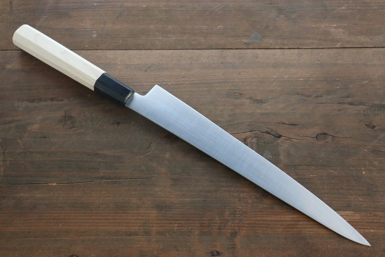 Sakai Takayuki Grand Chef Grand Chef Swedish Steel (เหล็กสวีเดน) มีดเลาะเอ็น Sujihiki มีดทำครัวญี่ปุ่น 240mm ด้ามต้นเเมกโนเลีย