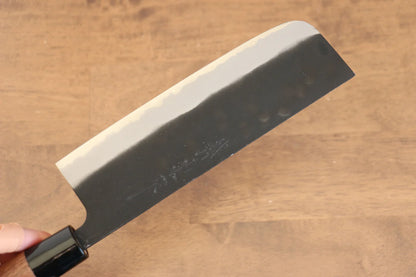 Nao Yamamoto White Steel (เหล็กกล้าขาว) Kurouchi มีดหั่นผัก Nakiri มีดทำครัวญี่ปุ่น 180mm ด้ามไม้วอลนัท