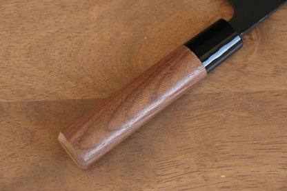 Nao Yamamoto White Steel (เหล็กกล้าขาว) Kurouchi มีดหั่นผัก Nakiri มีดทำครัวญี่ปุ่น 180mm ด้ามไม้วอลนัท