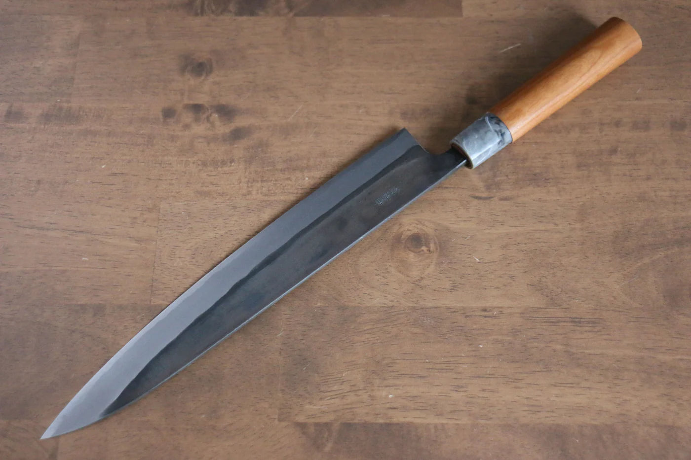 Nao Yamamoto White Steel (เหล็กกล้าขาว) No.2 Kurouchi มีดเลาะเอ็น Sujihiki มีดทำครัวญี่ปุ่น 270mm ด้ามซากุระ
