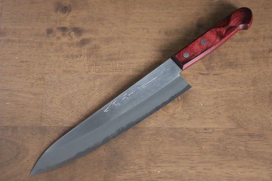 Nao Yamamoto White Steel (เหล็กกล้าขาว) No.2 มีดกิวโตะ Gyuto มีดทำครัวญี่ปุ่น 210mm ด้ามไม้ Pakka wood สีแดง