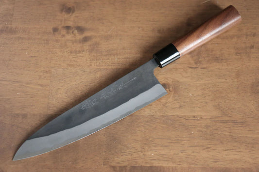 Nao Yamamoto Blue Steel (บลูสตีล) Kurouchi มีดกิวโตะ Gyuto มีดทำครัวญี่ปุ่น 210mm ด้ามไม้วอลนัท