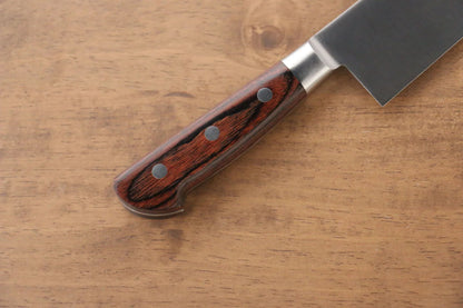 Iseya โมลิบดินัม มีด Santoku มีดทำครัวญี่ปุ่น 180mm ด้ามไม้ Pakka wood มะฮอกกานี