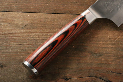 Takeshi Saji SRS13 ลายค้อนตี มีดกิวโตะ Gyuto มีดทำครัวญี่ปุ่น 240mm ด้ามไม้ Pakka wood สีแดง