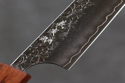 Yoshimi Kato Minamo R2/SG2 ลายค้อนตี มีดขนาดเล็ก  Petty มีดทำครัวญี่ปุ่น 150mm ด้ามโอ๊ค